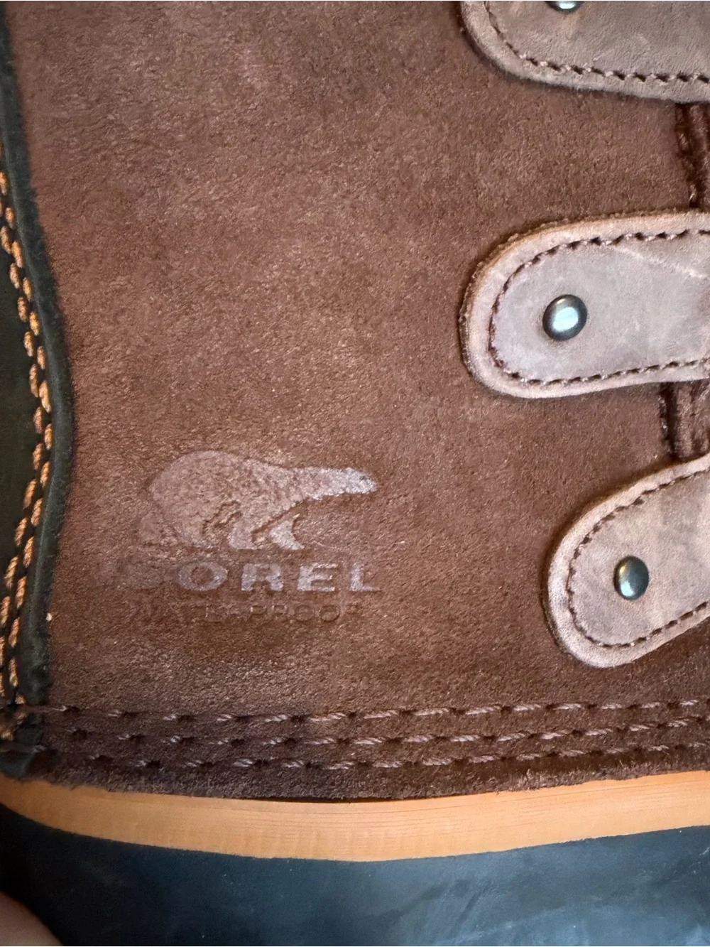 SOREL Women’s Joan of Arctic Brown Faux-Fur Winter Lace-Up Boots size 6